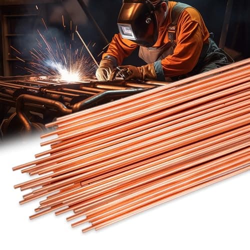 Image of 100 Pieces Mild Steel TIG Welding Rods, 1.6mm Diameter Copper Welding Rod Carbon Steel Filler Accessories
