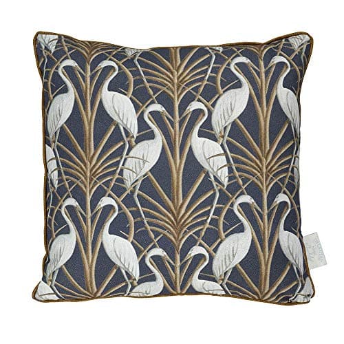 Image of The Chateau 1 x NOUVEAU HERON Cushion Cover - 43 x 43cm - NAVY - No Insert