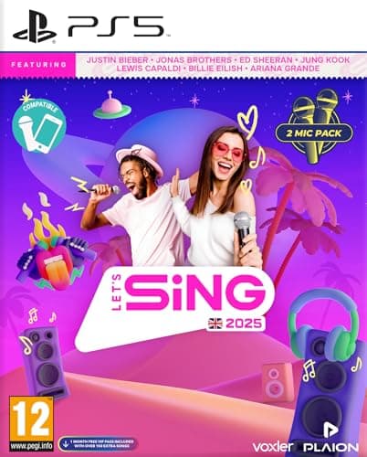 Image of Let's Sing 2025 2 Mic Pack - UK Edition (Playstation 5)