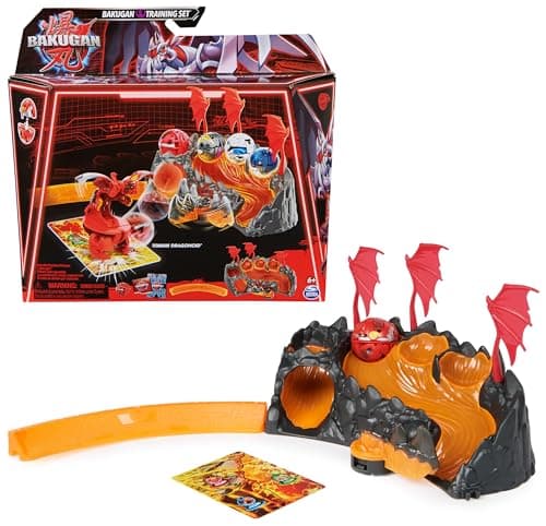 Image of BAKUGAN Training Set with Titanium Dragonoid, Dragon Clan-Themed Customisable Action Figure, Trading Cards and Playset, Kids’ Toys for Boys and Girls 6 and up