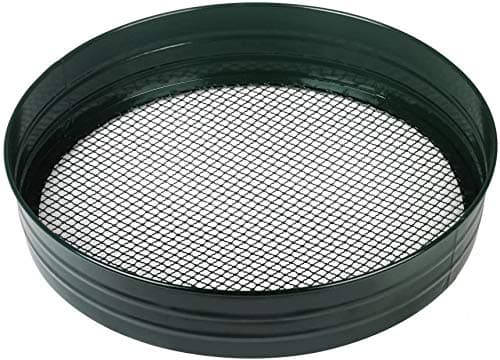 Image of Muddy Hands Steel Garden Riddle Compost Soil Mesh Sift Sieve (1/4" Riddle)