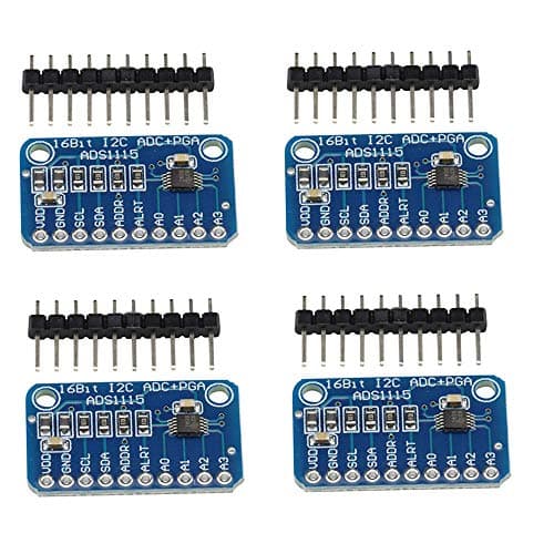 Image of VKLSVAN 4PCS ADS1115 I2C IIC Analog-to-Digital Converter 4 Channel 16 Bit ADC Module Converter with Programmable Gain Amplifier Development Board