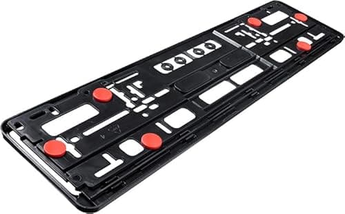 Image of Anti-Vibration Car Number Plate Holder Rubber Bumpers, Shock Absorb Registration Frame Surround in Van, Trailer, Vehicle on Road & Motorway