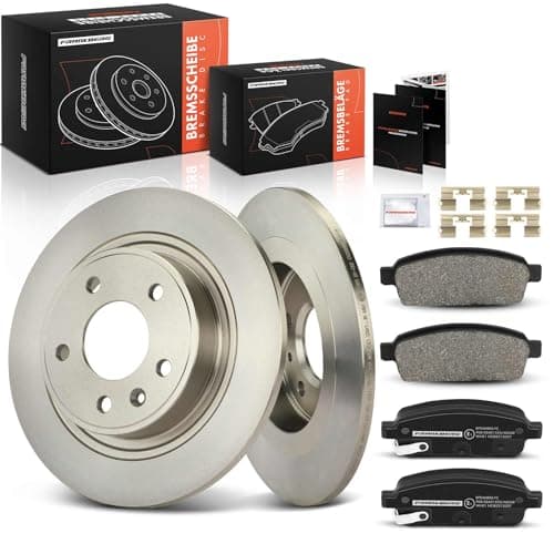 Image of Frankberg Brake Kit incl. 2x Brake Disc + 4x Brake Pad Rear Compatible with Astra J Caravan P10 Zafira Tourer C P12 Astra J GTC Astra J P10 Replace# 1605296