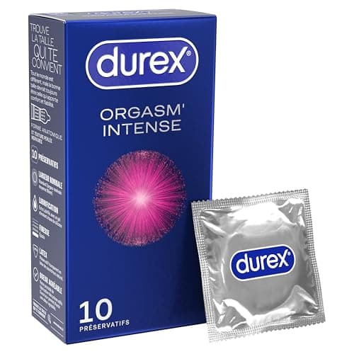 Image of Durex Orgasm Intense Condoms, Transparent, 10-Count