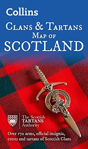 Image of Collins Scotland Clans and Tartans Map: Over 170 arms, official insignia, crests and tartans of Scottish Clans