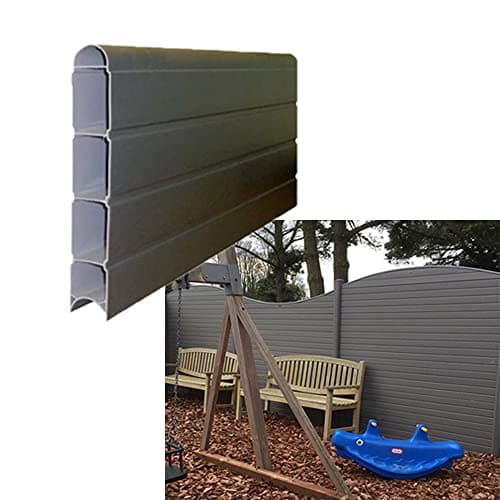 Image of VP Plastic Fencing Panels - Composite Fence Panels - ECO Fencing Fence Board 1.8m (6') - Graphite