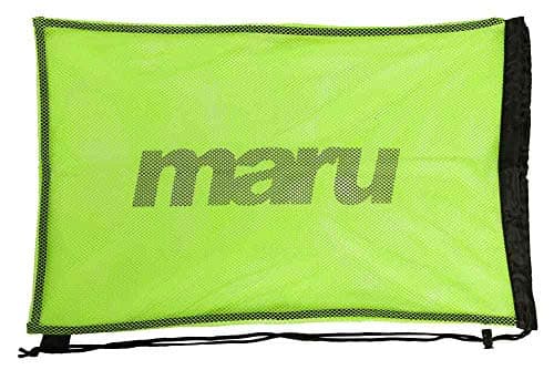 Image of MARU Mesh Bag for Swimming Equipment (Lime) – Lightweight Mesh Swimming Bag for Wet Gear – Breathable, Quick-Dry Design with Drawstring Closure – Ideal for Pool Training & Swim Sessions