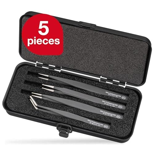 Image of Wiha 32349 Professional ESD SMD Tweezer Set, 4 Piece