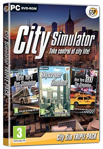 Image of City Simulator Triple Pack - New York Taxi Sim Plus Bus Sim Plus Skyscraper Sim (PC CD)