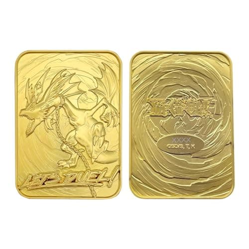 Image of Yu-Gi-Oh! Limited Edition 24K Gold Plated Harpie’s Pet Dragon Collectible Metal Card | Officially Licensed, Individually Numbered with Display Stand for Anime Fans & Collectors