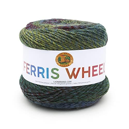 Image of Lion Brand Yarn, Ferris Wheel Roving, Multicolor Yarn for Knitting, Crochet, and Crafts, Imaginary Garden, 1 Pack, Aran Fiber for Cozy Blankets, Soft Jumpers, and Variegated Scarves