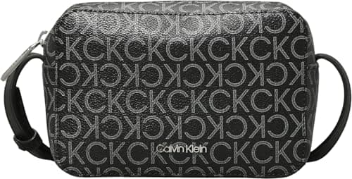 Image of Calvin Klein Women Shoulder Bag Ck Must Camera Mono Small, Black (Black Mono), One Size
