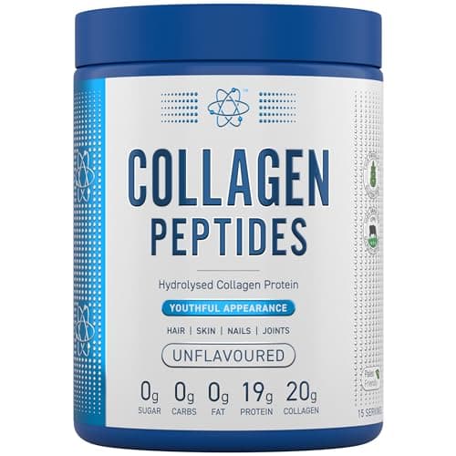 Image of Applied Nutrition Collagen Peptides Powder - Hydrolysed Bovine Collagen Protein, Halal, Healthy Skin, Hair, Nails (Unflavoured) (300g - 15 Servings)