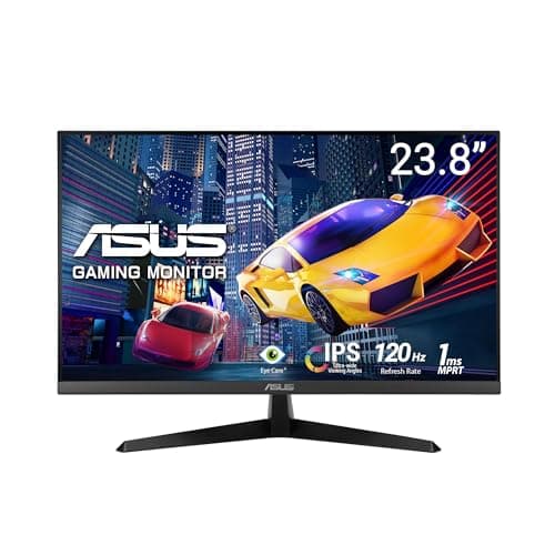 Image of ASUS VY249HGR Eye Care Gaming Monitor – 24 inch FHD (1920x1080), IPS, 120Hz OC, SmoothMotion, 1ms MPRT, Adaptive Sync, Eye Care Plus, Blue Light Filter, Flicker Free, antibacterial treatment
