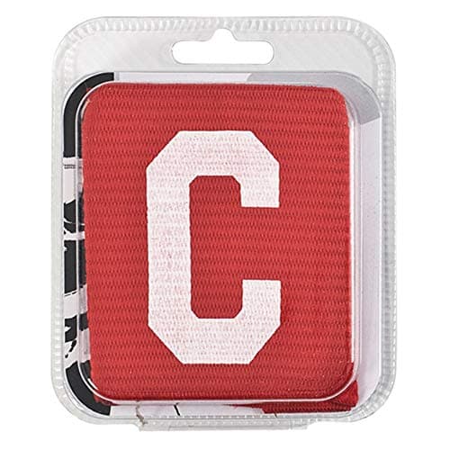 Image of Precision Training Unisex' s Precision Big C CaPTains Armband, Red-white, Senior