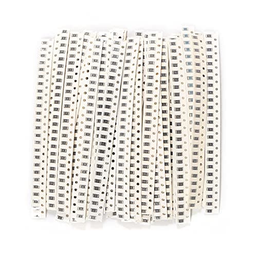 Image of AEDIKO 1500pcs 1206 Resistors Kit 1206 SMD Capacitor 1206 Chip Resistor Assortment Kit 1% 1/4W 0.25W 60 Values 0 ohm-10M ohm Resistors