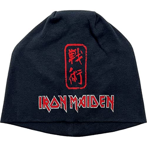 Image of Iron Maiden 'Senjutsu' Skullcap Beanie Hat Black