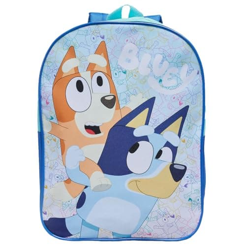 Image of Bluey & Bingo Backpack Kids School Bag Childrens Boys & Girls Nursery Rucksack - Blue
