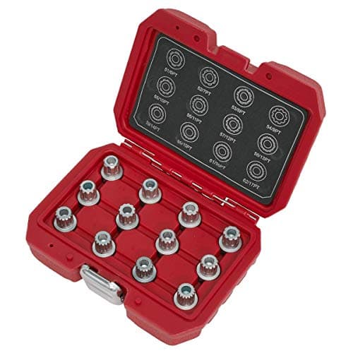 Image of Sealey SX224 12pc Locking Wheel Nut Key Set - VW