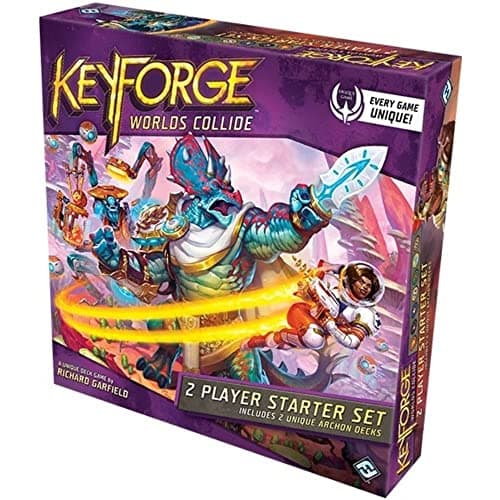 Image of Fantasy Flight Games FFGKF07 KeyForge: Worlds Collide 2 Player Starter Set, Mixed Colours