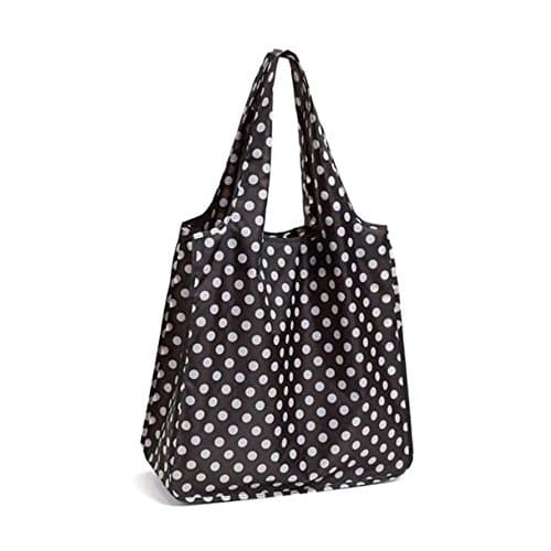 Image of Kate Spade New York Black & White Dot Reusable Tote Bag