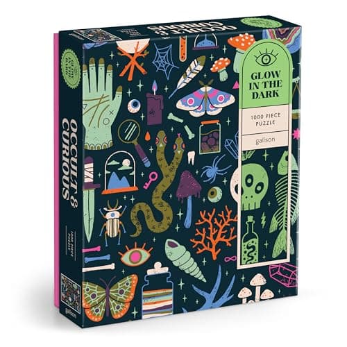 Image of Occult and Curious 1000 Piece Glow in the Dark Puzzle