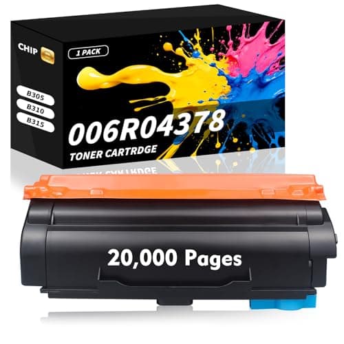 Image of B305/B315/B310 Black Toner (Includes chip) Cartridge 006R04376 006R04377 006R04378 Toner Cartridge Replacement for Xerox B305 B310 B315 Printers,Black-20000 Pages
