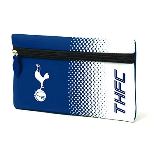 Image of Official Football Merchandise Flat Neoprene Zip Pencil Case Official Club Colours , Tottenham Hotspur FC