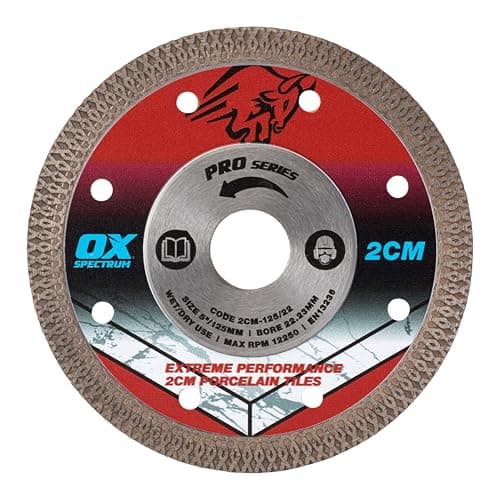 Image of OX Pro 2CM Porcelain Cutting Blade - 125/22.23mm