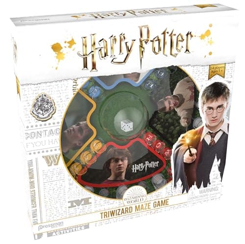 Image of Goliath Games Harry Potter Tri-Wizard Maze | Race to the Centre of the Tri-Wizard Maze | Classic Fast Action Pop 'n Race Game | For 2-4 Players Ages 5+