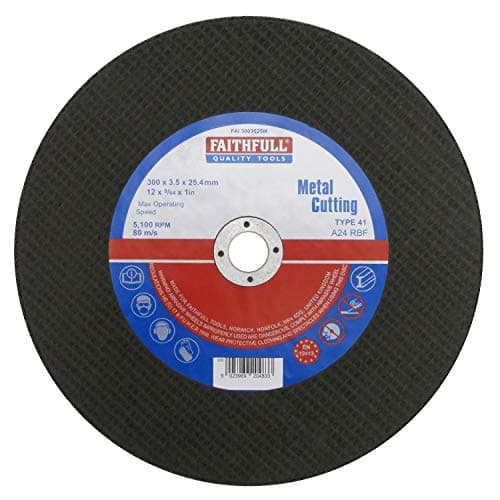 Image of Faithfull FAI3003525M Metal Cutting Disc 300mm x 3.5 x 25.4