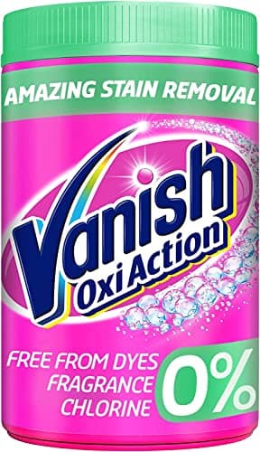 Image of Vanish Fabric Stain Remover, Platinum Oxi Action Powder Crystal Whites, 1.41 kg