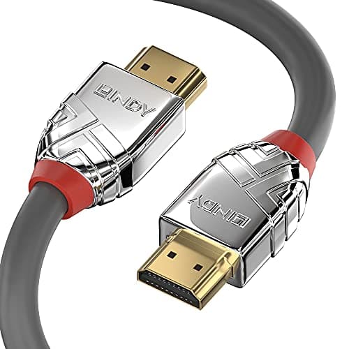 Image of Lindy 3m High Speed HDMI Cable, Cromo Line Premium Design Gold Plated, Ethernet, 4K 60Hz HDMI 2.0 18G 3D 1080p HDCP 2.2 120Hz 144Hz HDR ARC CEC ATC Tested TV OLED Monitor Xbox PS4 PS5 Blu-ray Soundbar