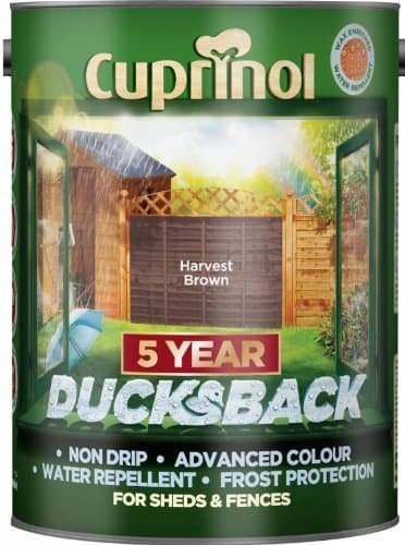 Image of Cuprinol 5 Litre, 5 Year Ducksback Colours Harvest Brown