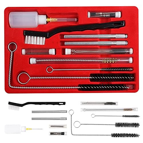 Image of CANOPUS Professional Spray Gun Cleaning Kit with Case, 22 Piece Complete Brush Set for Cleaning HVLP Spray Paint Guns, Air Tools, Airbrush, Air Spray