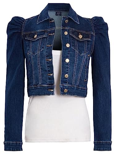 Image of SS7 Puff Sleeve Denim Jacket Indigo