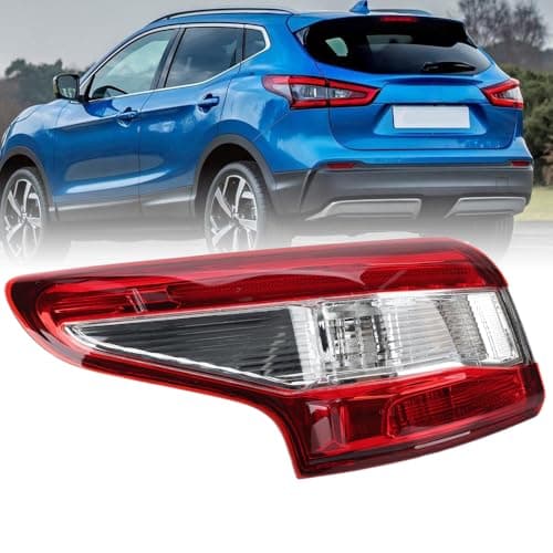 Image of Outer LED Tail Light Assembly For Nissan Qashqai MK2 J11 2014 2015 2016 Rear Brake Lamp Cluster Left N/S Passenger Side