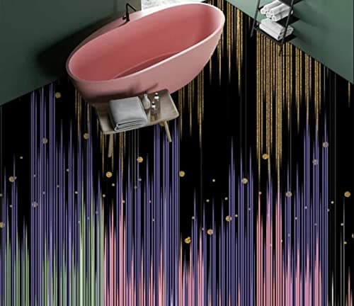 Image of Waterproof Floor Decoration Poster 3D Happy Colors 9269 Floor Wallpaper Murals Self-Adhesive Removable Kitchen Bath Floor Waterproof Floor Rug Mat Print Epoxy,200 * 140Cm