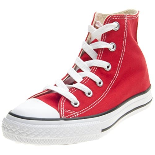 Image of Converse Chuck Taylor All Star Hi Trainers, Red, 2 UK