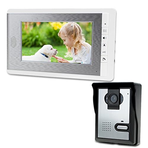 Image of LIBO Smart Home 7" Waterproof Video Intercom Wired Video Doorbell Door Peephole Digital HD Monitor IR Night Vision Camera for House Door Entry System