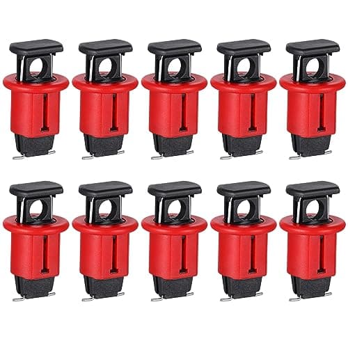 Image of Nivoral Miniature Circuit Breaker Lockout,10PC MCB Lock Off for Power Isolation,Pin Out Standard Miniature Breaker Lock, Professional Safety Lockout Kit for Power Isolation Miniature Circuit Breaker