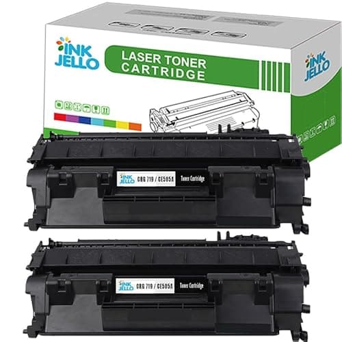 Image of Inkjello CRG 719 Toner Cartridge Replacement For Canon i-SENSYS LBP6680x MF411dw MF416dw MF418x MF419x MF5840dn MF5880dn MF5940dn MF5980dw MF6140dn MF6180dw Black (2 Pack)