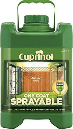 Image of Cuprinol 5L Spray Fence Treatment Autumn Gold