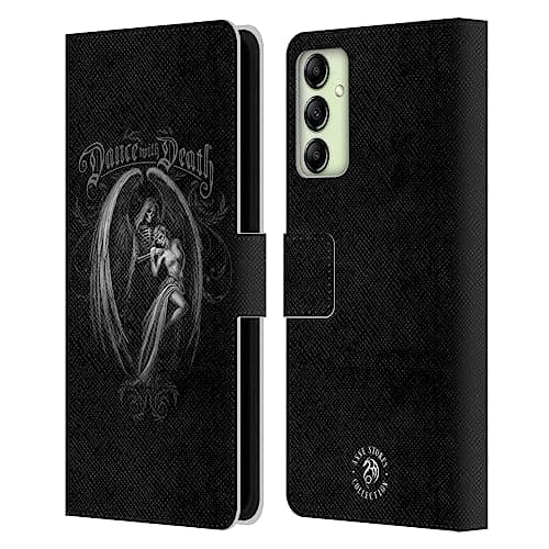 Image of Head Case Designs Officially Licensed Anne Stokes Dance With Death Gothic Leather Wallet Case Compatible With Samsung Galaxy A14 5G