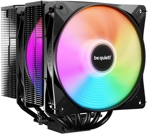Image of be quiet! Pure Rock Pro 3 LX air cooler, impressively high cooling capacity, 6 high-performance 6mm heat pipes, 2 optimized Light Wings LX 120mm PWM fans, compatible with liquid metal thermal grease
