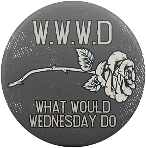 Image of What Would Wednesday Do Badge (38mm)