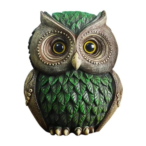 Image of Owl Statue Home Decors Figurine for Bookshelfs Bedroom Living Room Decorations Animal Sculpture Bird Lover Gift Resins Figurines