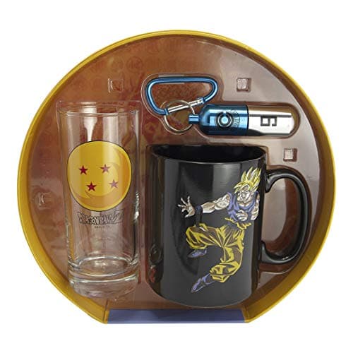 Image of ABYstyle - Dragon Ball - Premium Crystal Ball Pack - Glass + 3D Keychain + Thermosensitive Cup