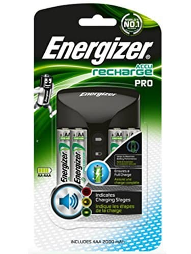 Image of Energizer PRO Charger + 4 AA 2000mAh 1.2V Pre-charged Rechargeable Batteries